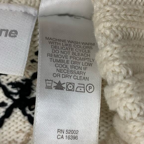 LizSport Cream Black Tan Argyle Sleeveless Turtleneck Sweater Size L - Picture 7 of 9